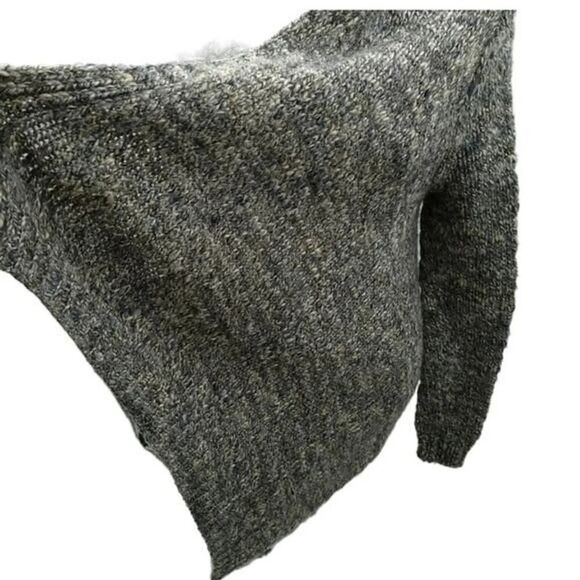 Talbots Chunky Wool Alpaca Waterfall Cardigan Sweater LG - Picture 6 of 9